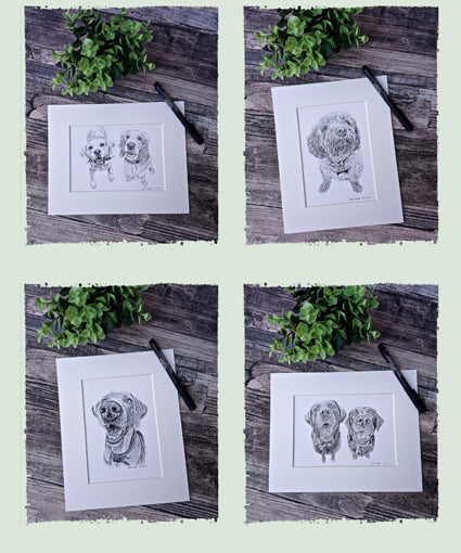 *NEW* Smaller Size Option on Pet Portrait Sketches