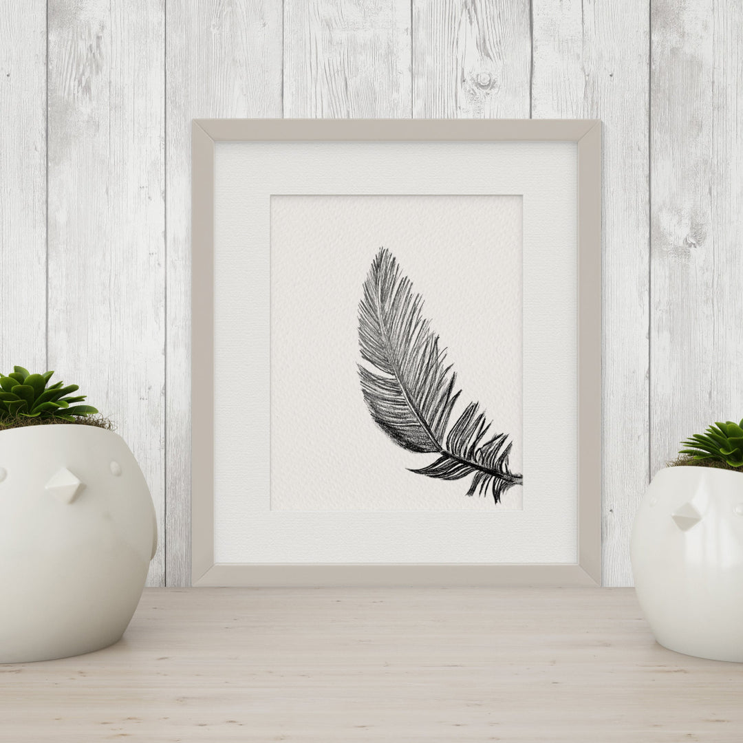 Black and White "Peekaboo" Flora & Fauna Giclee Art Prints