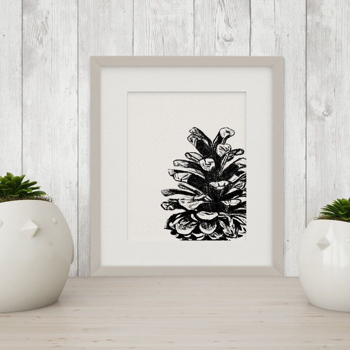 Black and White "Peekaboo" Flora & Fauna Giclee Art Prints